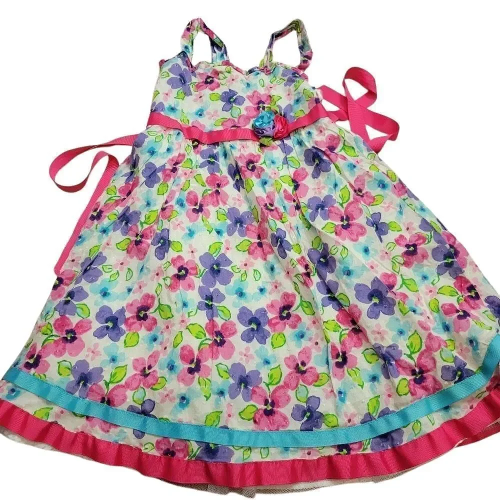 Youngland floral dress 6X